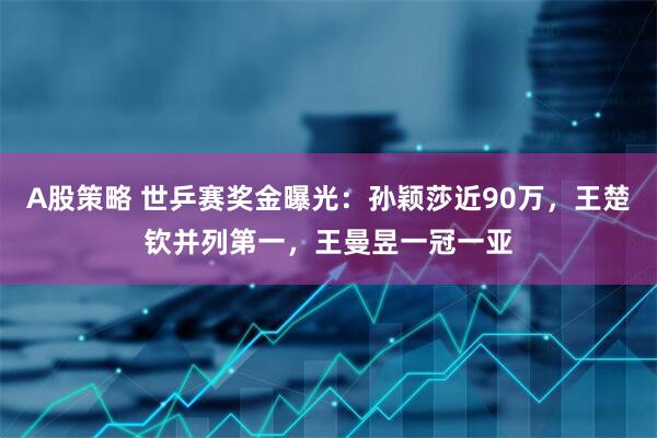A股策略 世乒赛奖金曝光：孙颖莎近90万，王楚钦并列第一，王曼昱一冠一亚
