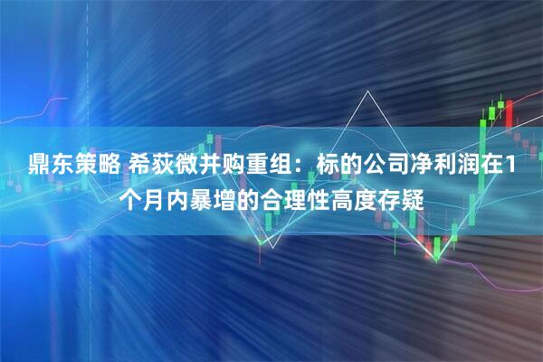鼎东策略 希荻微并购重组：标的公司净利润在1个月内暴增的合理性高度存疑
