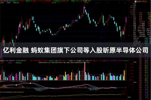 亿利金融 蚂蚁集团旗下公司等入股昕原半导体公司